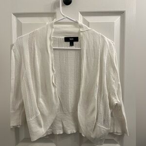 Mossimo Supply Co. White Open-Front Shrug
